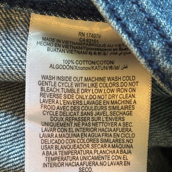 BCBGeneration Patch Pocket Wide Leg Cropped Denim Overalls - size Small - Picture 5 of 8